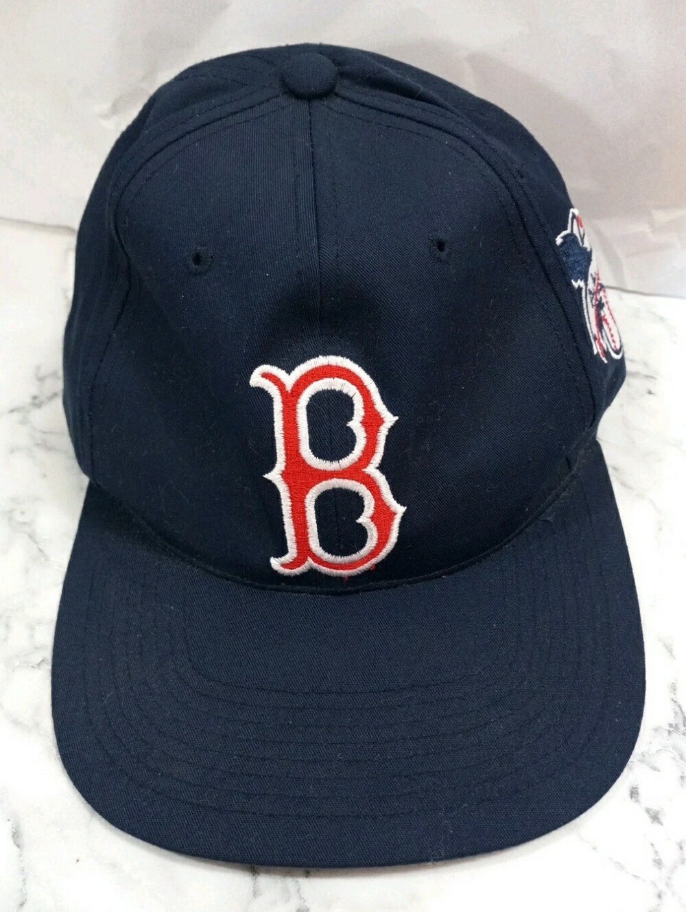 MLB Boston Red Socks  Adjustable StrapBack  Blue Red AL EAGLE  Logo   OSFM